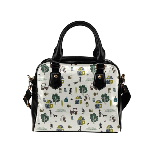 Agricultural Farm Print Design 01 Shoulder Handbag