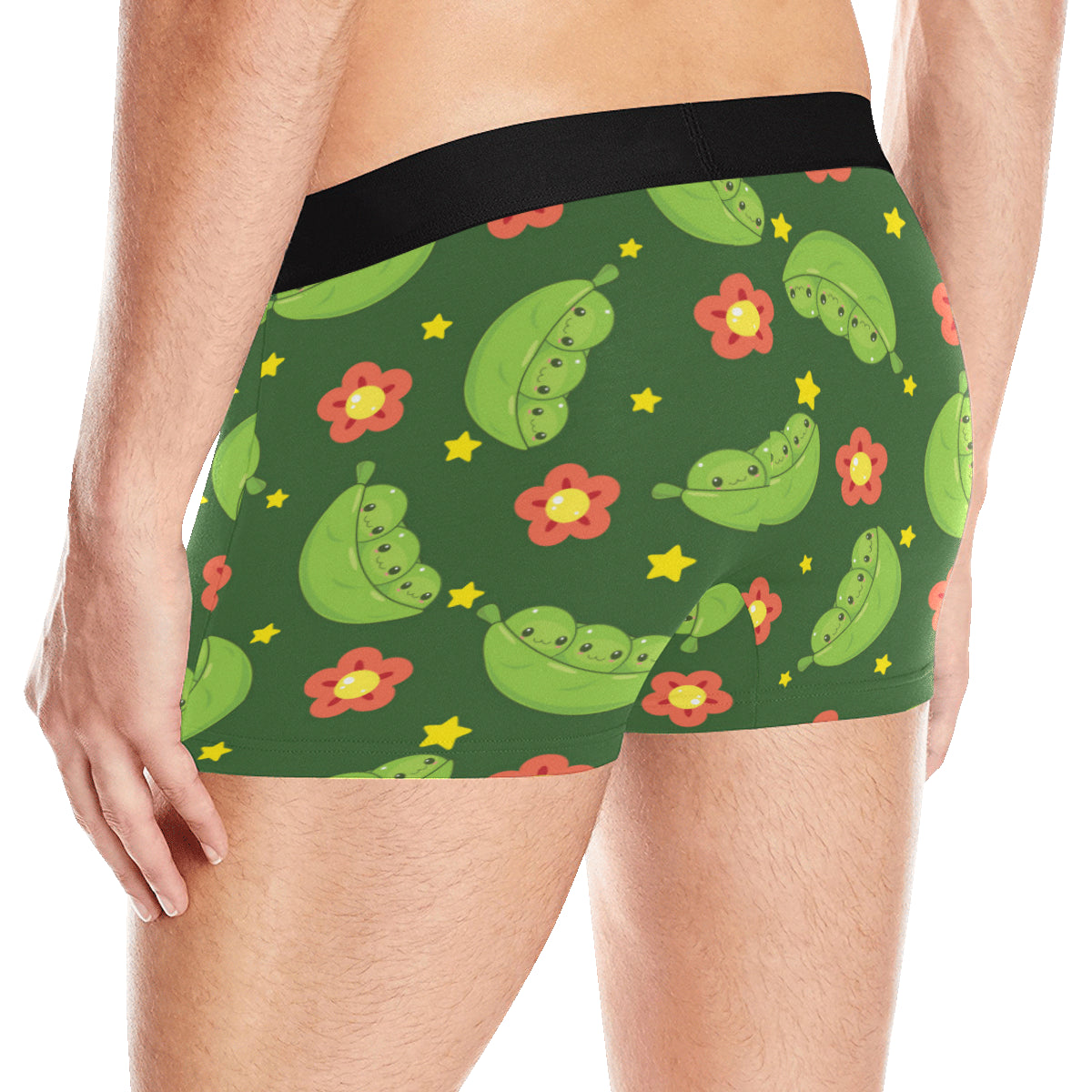Peas Pattern Print Design A01 Men's Boxer Briefs