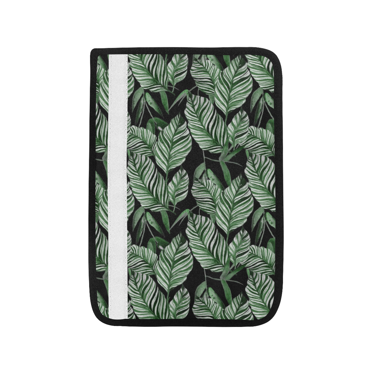 Palm Leaves Pattern Print Design PL09 Car Seat Belt Cover