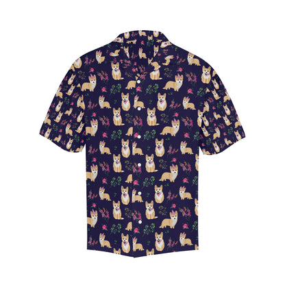 Pembroke Welsh Corgis Pattern Print Design A06 Men's Hawaiian Shirt