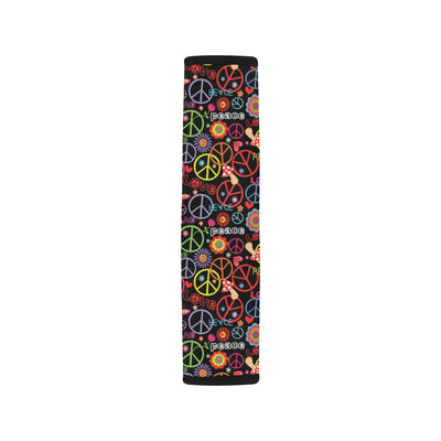 Peace Sign Colorful Design Print Car Seat Belt Cover