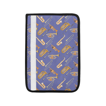 Trombone Pattern Print Design 02 Car Seat Belt Cover