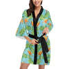 Bird Of Paradise Pattern Print Design BOP04 Women Kimono Robe