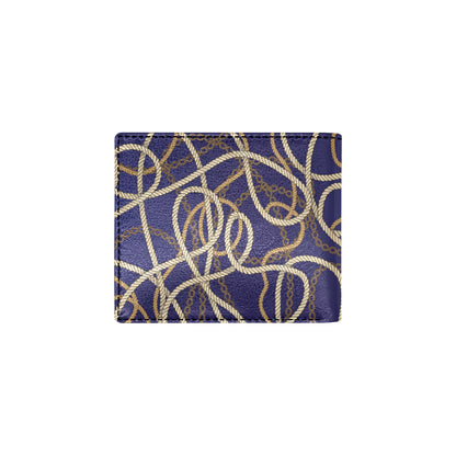 Rope Pattern Print Design A01 Men's ID Card Wallet