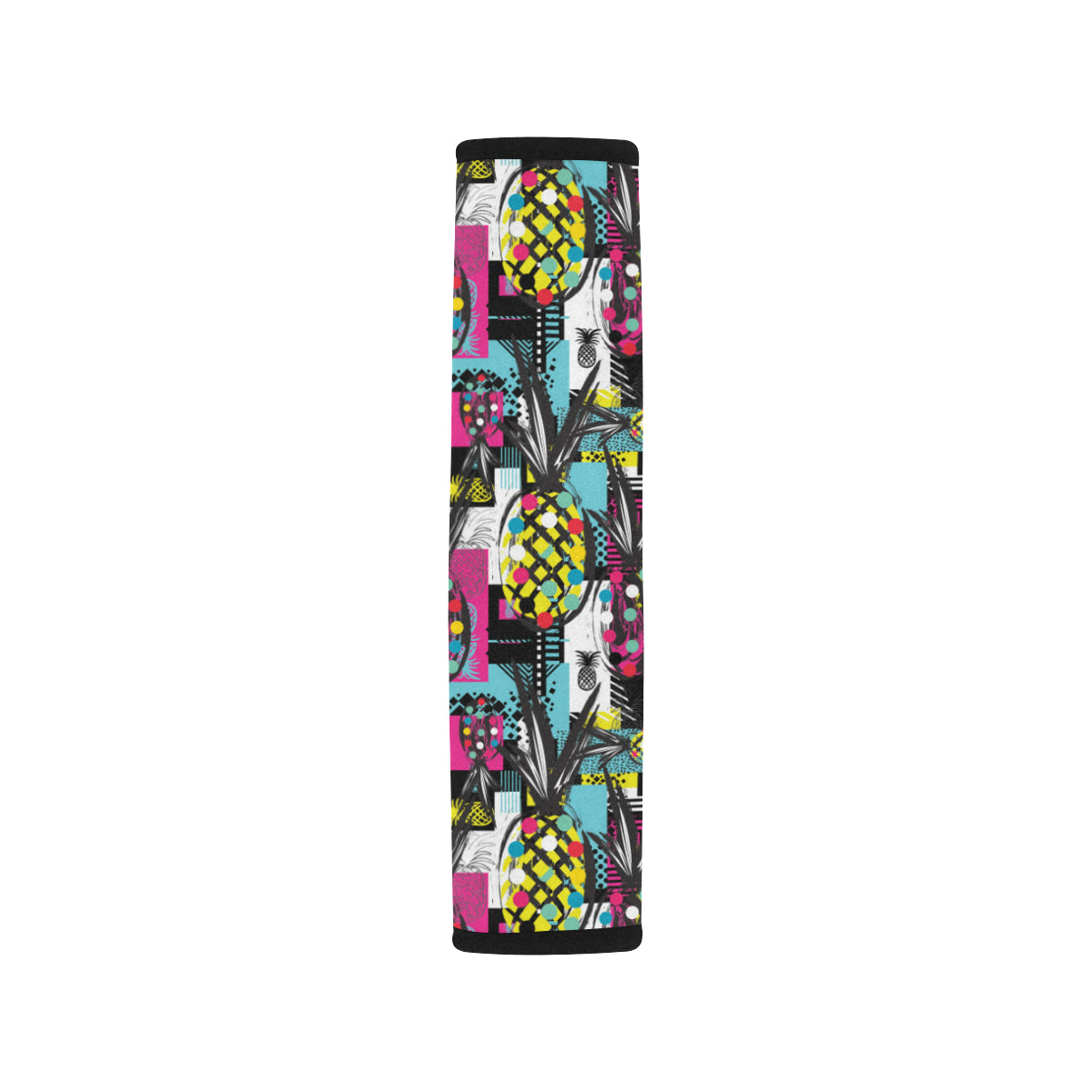 Pop Art Pineapple Pattern Print Design A02 Car Seat Belt Cover