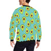 Avocado Pattern Print Design AC012 Men Long Sleeve Sweatshirt