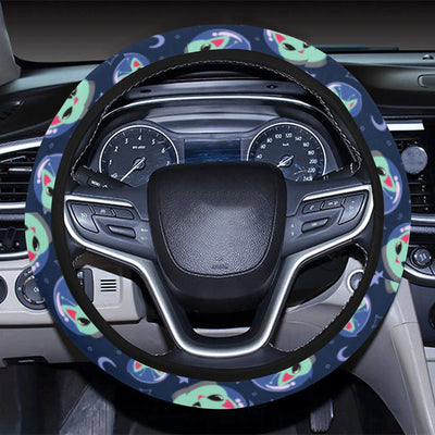 Alien Cat Steering Wheel Cover with Elastic Edge