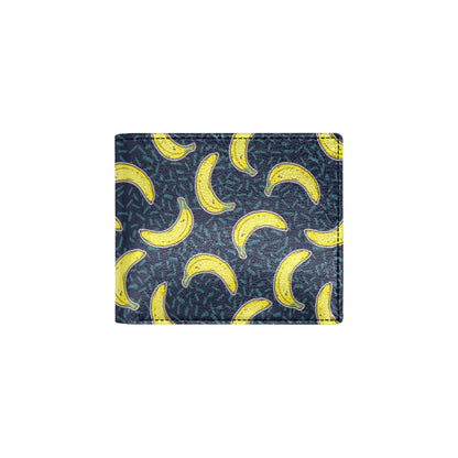Banana Pattern Print Design BA09 Men's ID Card Wallet