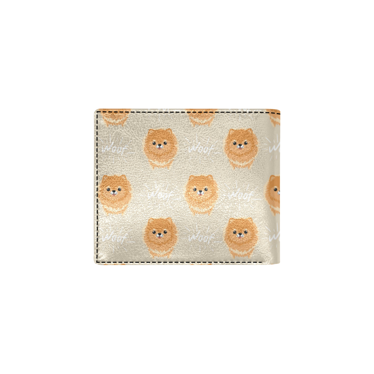 Pomeranians Pattern Print Design A04 Men's ID Card Wallet