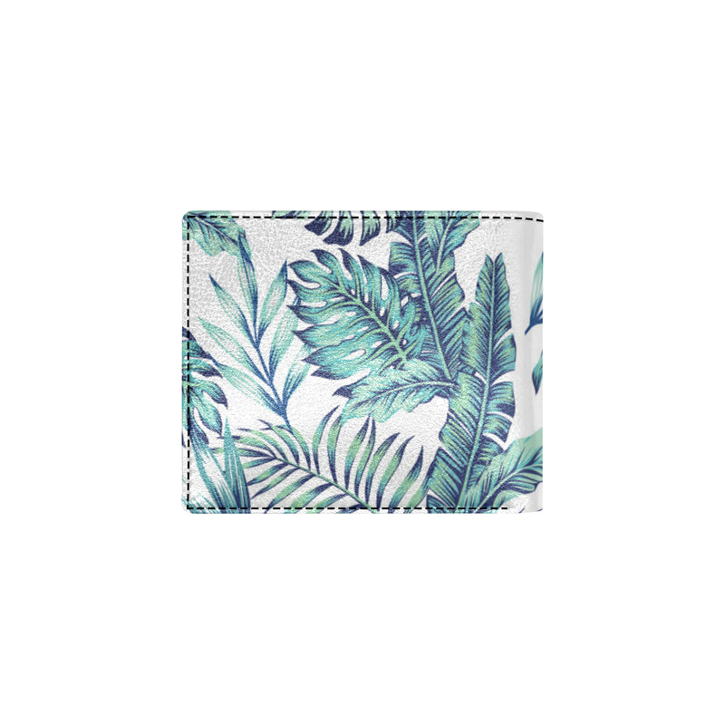 Pattern Tropical Palm Leaves Men's ID Card Wallet