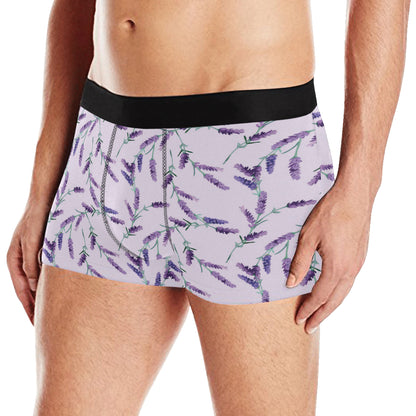 Lavender Pattern Print Design 02 Men's Boxer Briefs