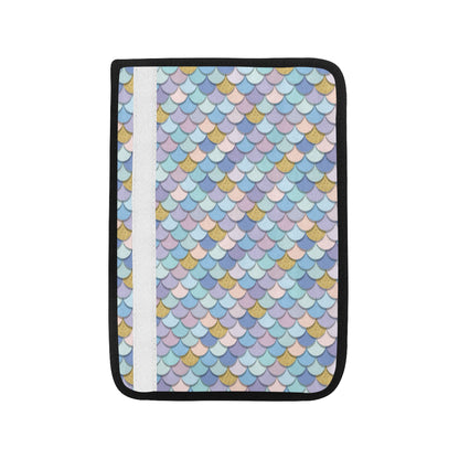 Mermaid Scales Pattern Print Design 05 Car Seat Belt Cover
