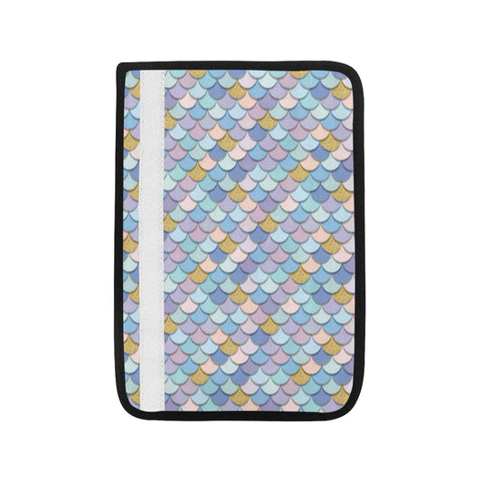 Mermaid Scales Pattern Print Design 05 Car Seat Belt Cover