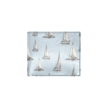 Sailing Ships Pattern Print Design A01 Men's ID Card Wallet