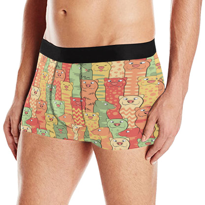Ferret Pattern Print Design 01 Men's Boxer Briefs