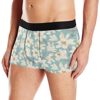 Lily Pattern Print Design 02 Men's Boxer Briefs