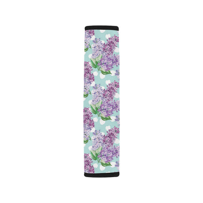 Lilac Pattern Print Design 02 Car Seat Belt Cover