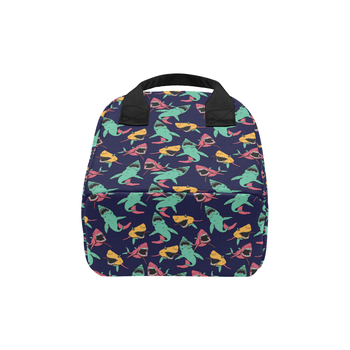Shark Bite Pattern Insulated Lunch Bag