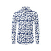 Hibiscus Pattern Print Design HB013 Men's Long Sleeve Shirt