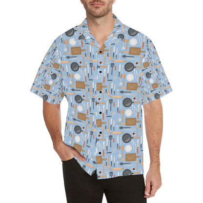 Cooking Kitchen Tools Pattern Print Design 02 Men's Hawaiian Shirt