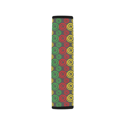 Rastafarian Pattern Print Design A05 Car Seat Belt Cover