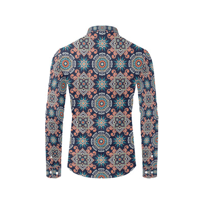 Bohemian Pattern Print Design 02 Men's Long Sleeve Shirt