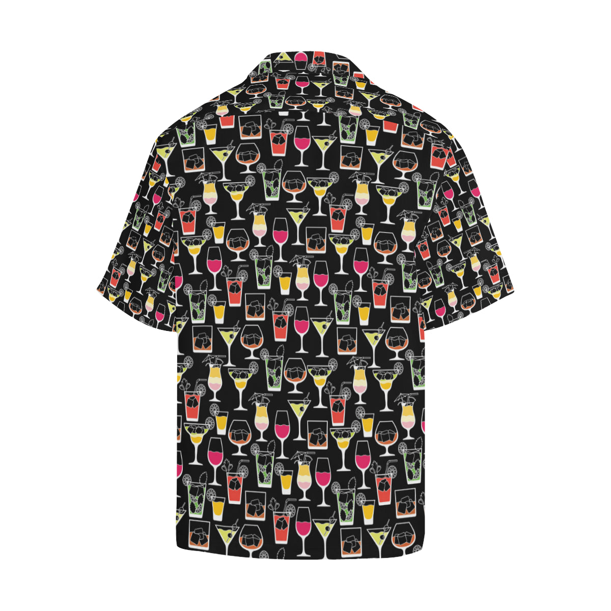 Cocktail Pattern Print Design 01 Men's Hawaiian Shirt