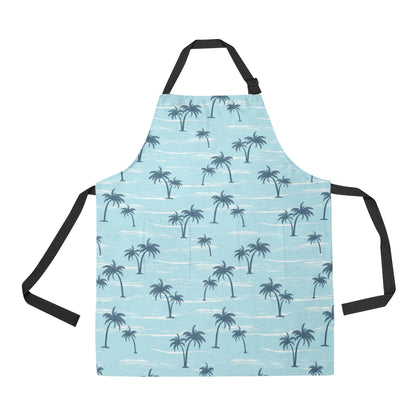 Palm Tree Pattern Print Design PT04 Apron with Pocket