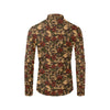 Skull Roses Vintage Design Themed Print Men's Long Sleeve Shirt