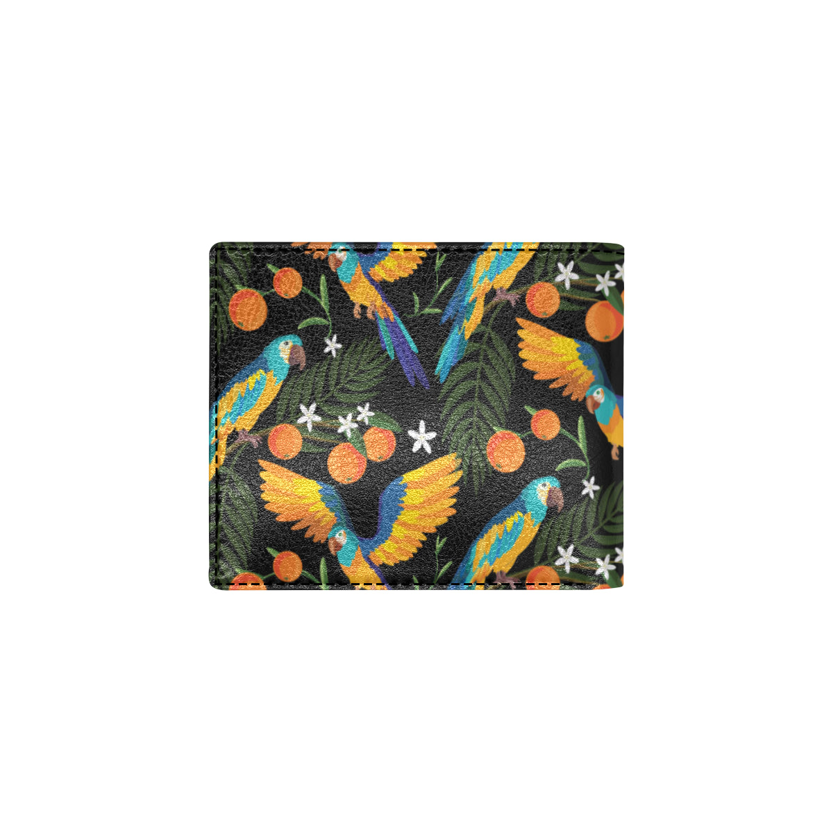 Macaw Pattern Print Design 03 Men's ID Card Wallet