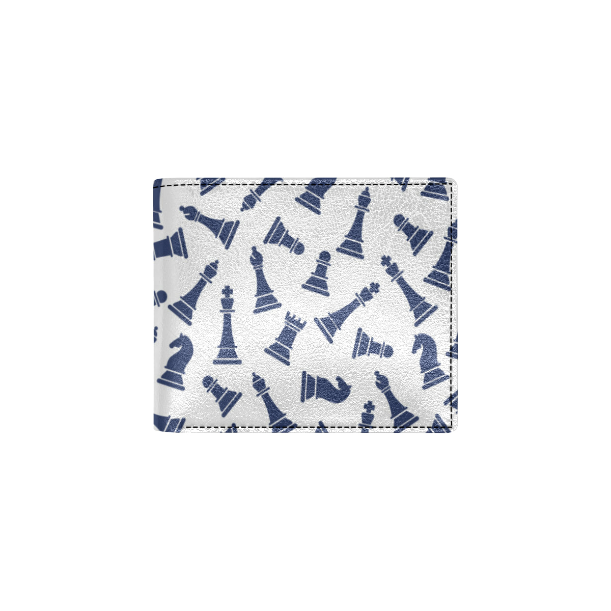 Chess Pattern Print Design 03 Men's ID Card Wallet