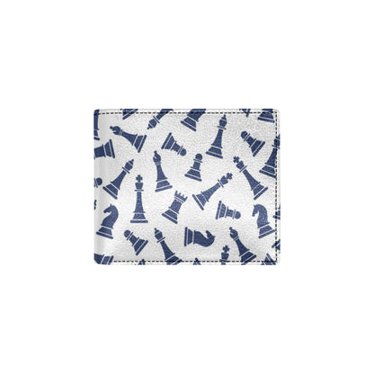 Chess Pattern Print Design 03 Men's ID Card Wallet