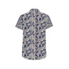 Bird Of Paradise Pattern Print Design 03 Men's Short Sleeve Button Up Shirt