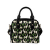 Llama Cactus Pattern Print Design 011 Shoulder Handbag