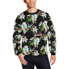 Apple blossom Pattern Print Design AB07 Men Long Sleeve Sweatshirt