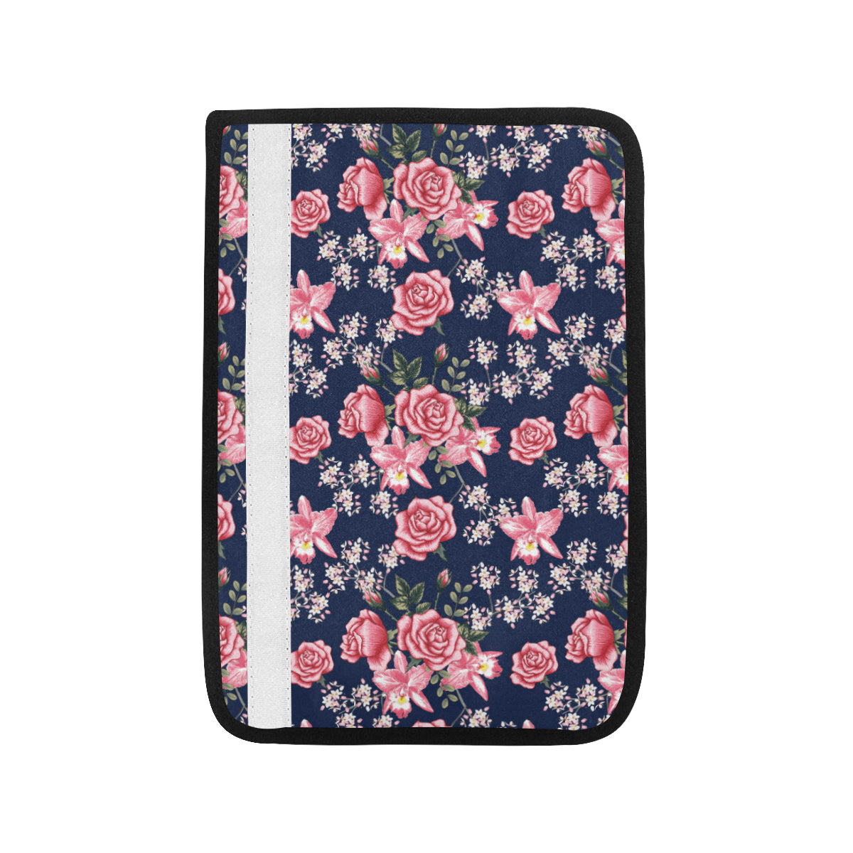 Rose Pattern Print Design A05 Car Seat Belt Cover