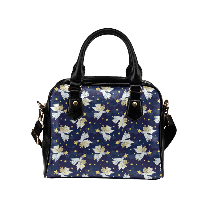 Angel Pattern Print Design 06 Shoulder Handbag