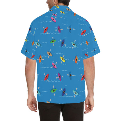 Kayak Pattern Print Design 03 Men's Hawaiian Shirt