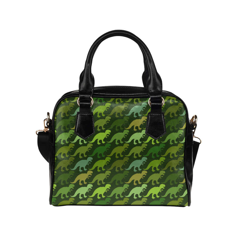 T Rex Pattern Print Design A03 Shoulder Handbag
