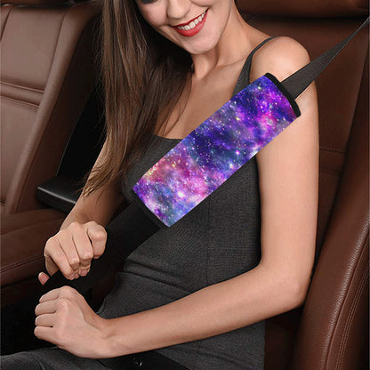 Galaxy Night Stardust Space Print Car Seat Belt Cover