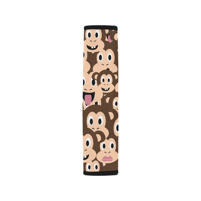 Emoji Monkey Print Pattern Car Seat Belt Cover