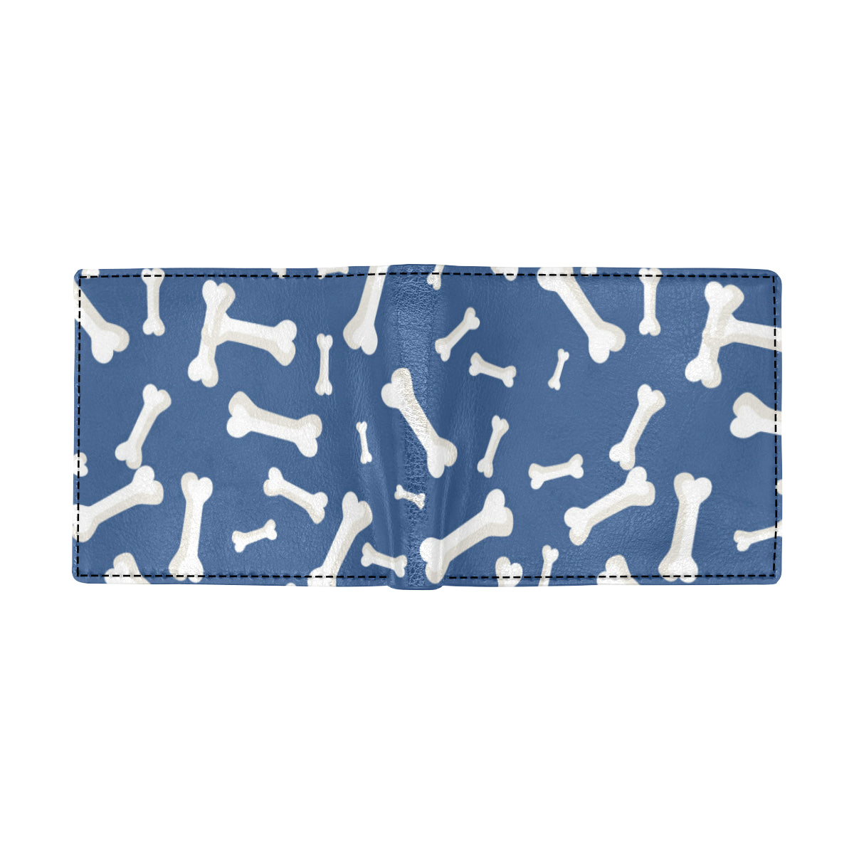 Dog Bone Pattern Print Design 03 Men's ID Card Wallet