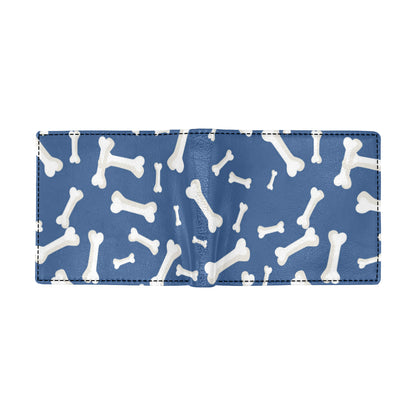 Dog Bone Pattern Print Design 03 Men's ID Card Wallet