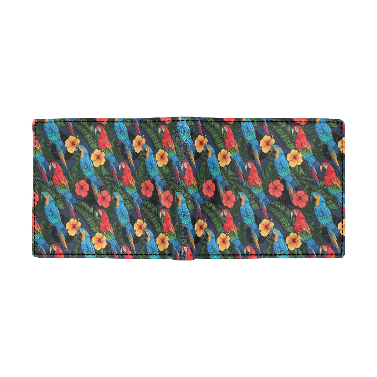 Parrot Pattern Print Design A01 Men's ID Card Wallet