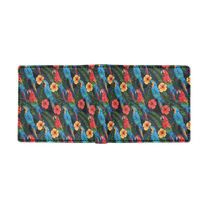 Parrot Pattern Print Design A01 Men's ID Card Wallet