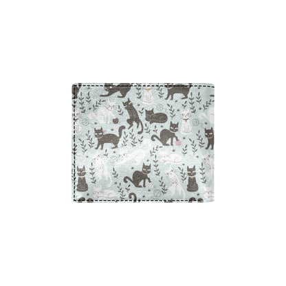 Cat Pattern Print Design 08 Men's ID Card Wallet