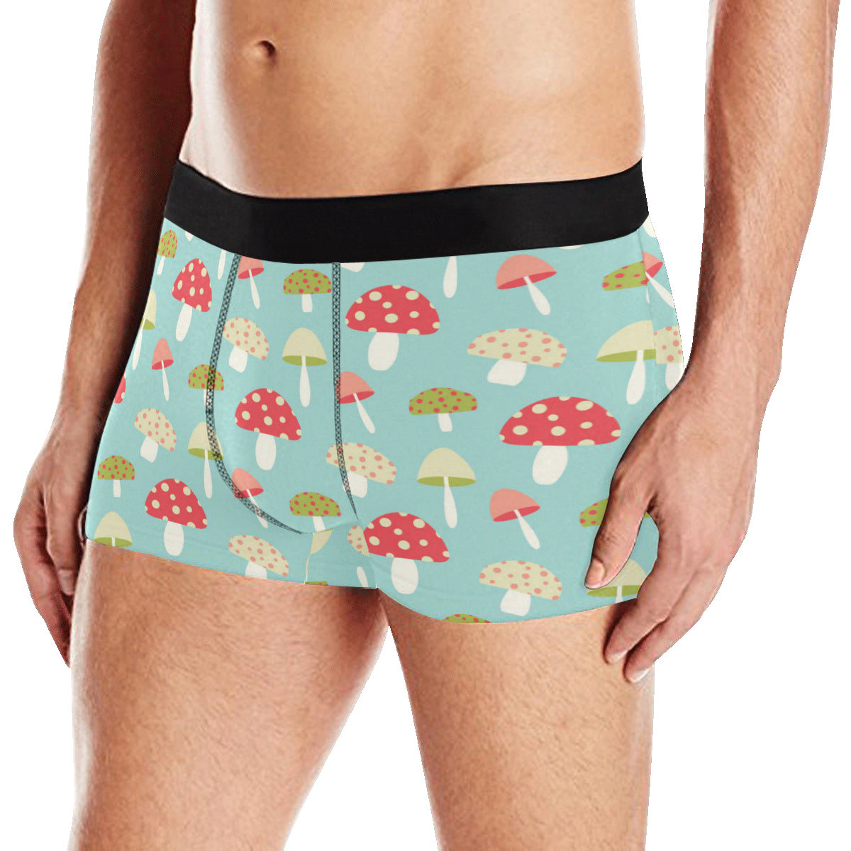 Mushroom Pattern Print Design A01 Men's Boxer Briefs