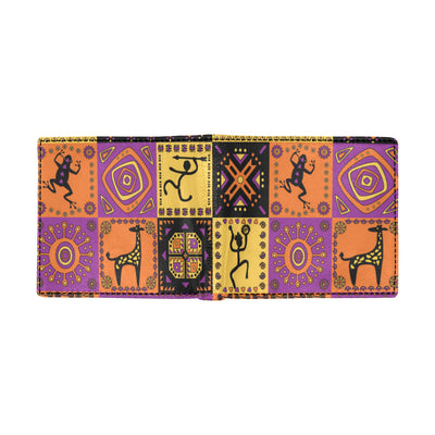 African Pattern Print Design 02 Men's ID Card Wallet