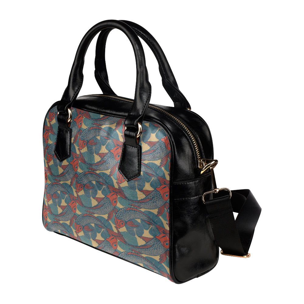 Pisces Pattern Print Design A01 Shoulder Handbag