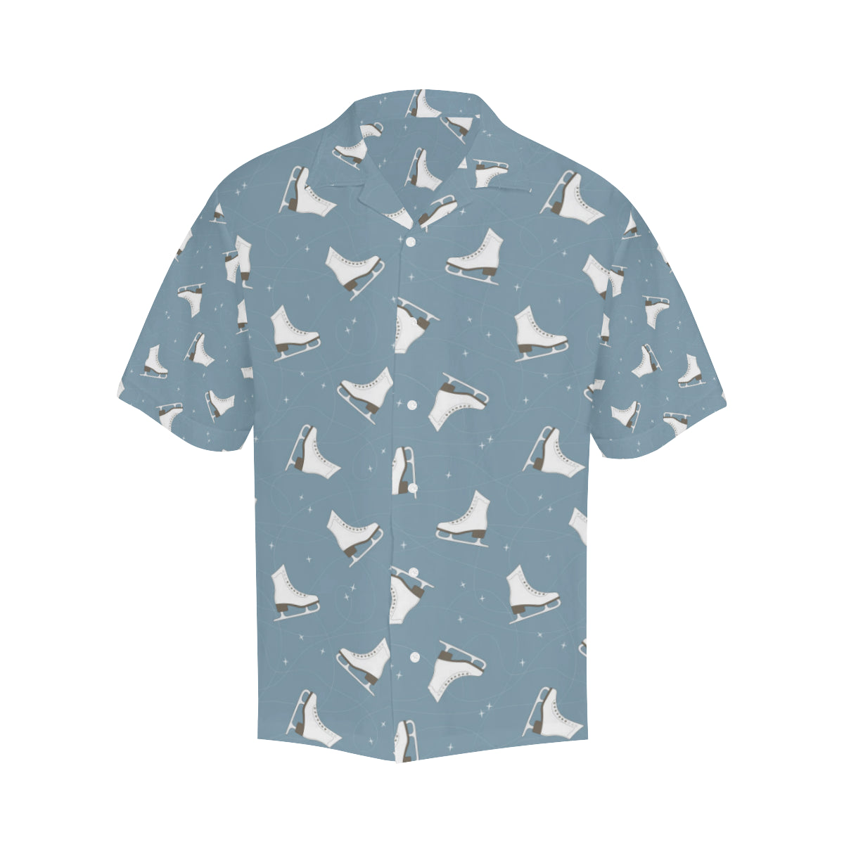 Ice Skate Pattern Print Design 02 Men's Hawaiian Shirt